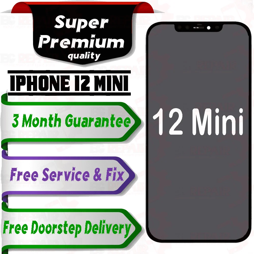Apple iPhone 12 Mini  (display glass combo folder) Mobile Display LCD Screen With Touch.Black - Smart Glasses | Buy online on ZillyBuy