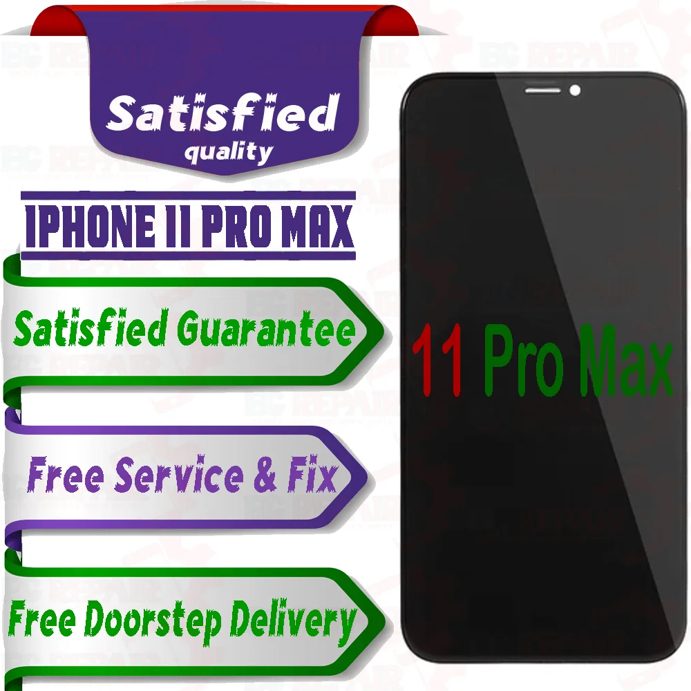 Apple iPhone 11 Pro Max  (display glass combo folder) Mobile Display LCD Screen With Touch.Black - Smart Glasses | Buy online on ZillyBuy