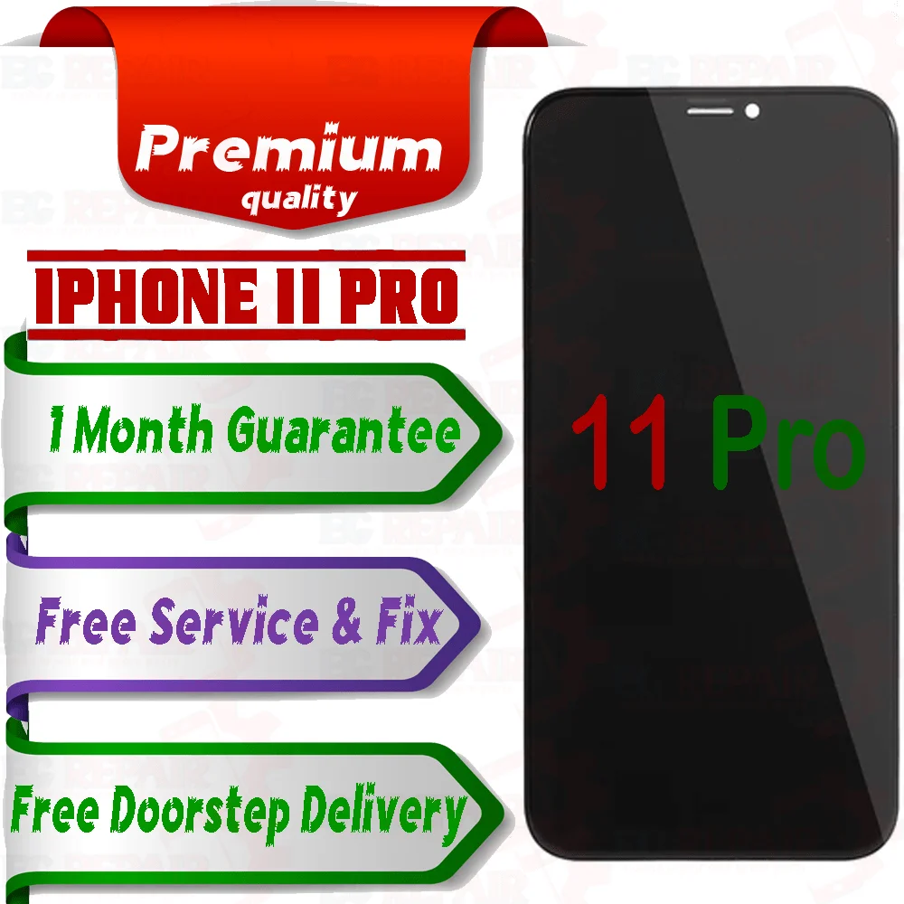 Apple iPhone 11 Pro  (display glass combo folder) Mobile Display LCD Screen With Touch - Smart Glasses | Buy online on ZillyBuy