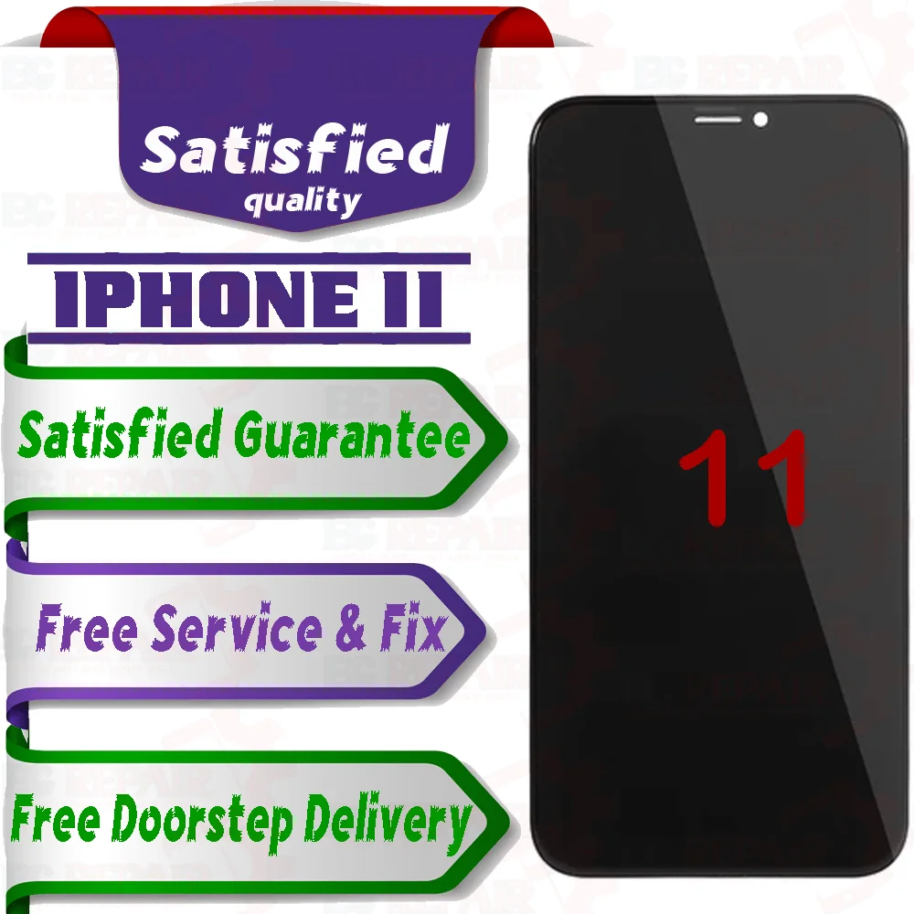 Apple iPhone 11  (display glass combo folder) Mobile Display LCD Screen With Touch. Black - Smart Glasses | Buy online on ZillyBuy