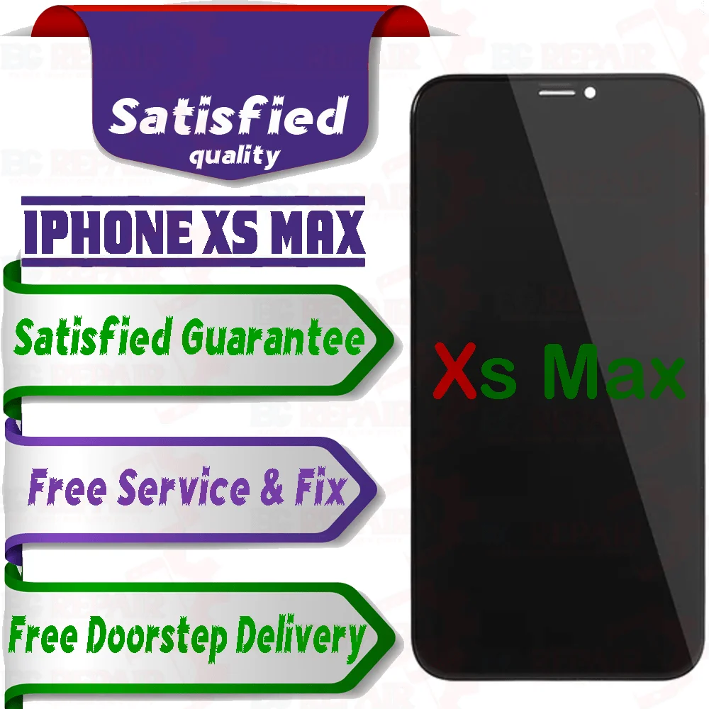 Apple iPhone Xs Max  (display glass combo folder) Mobile Display LCD Screen With Touch. Black - Smart Glasses | Buy online on ZillyBuy