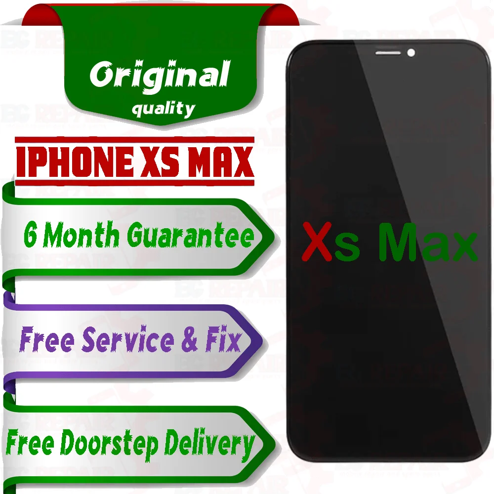 Apple iPhone Xs Max  (display glass combo folder) Mobile Display LCD Screen With Touch. Black - Smart Glasses | Buy online on ZillyBuy