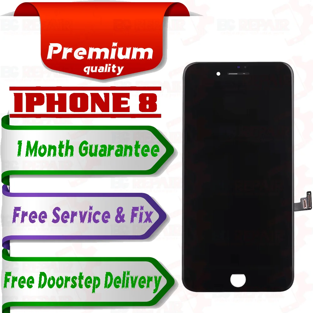 Apple iPhone 8  (display glass combo folder) Mobile Display LCD Screen With Touch. Black - Smart Glasses | Buy online on ZillyBuy