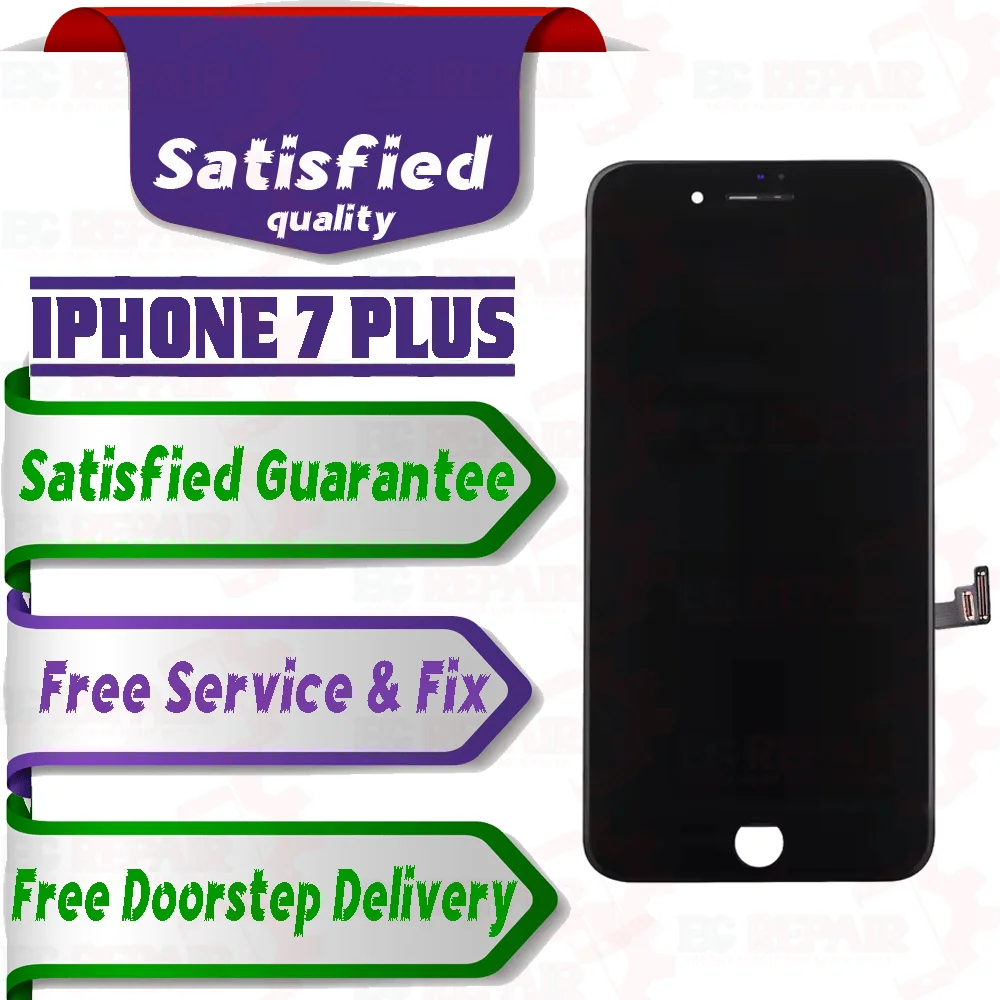 Apple iPhone 7 plus  (display glass combo folder) Mobile Display LCD Screen With Touch. Black - Smart Glasses | Buy online on ZillyBuy