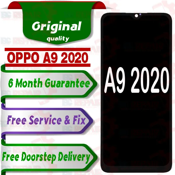 Oppo A9 2020 Combo LCD with Touch Screen for A9 2020  Black (display glass combo folder) - Smart Glasses | Buy online on ZillyBuy