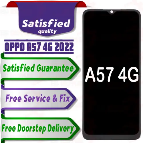Oppo A57 4G Combo LCD with Touch Screen for A57 4G 2022  Black (display glass combo folder) - Smart Glasses | Buy online on ZillyBuy