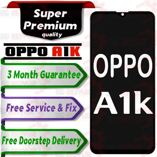 Oppo A1k Combo LCD with Touch Screen for A1k Black (display glass combo folder) - Smart Glasses | Buy online on ZillyBuy