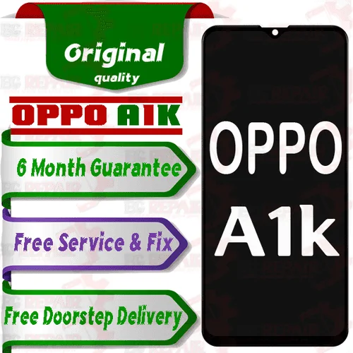 Oppo A1k Combo LCD with Touch Screen for A1k Black (display glass combo folder) - Smart Glasses | Buy online on ZillyBuy