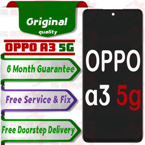 Oppo A3 5g Combo LCD with Touch Screen for A3 5g Black (display glass combo folder) - Smart Glasses | Buy online on ZillyBuy