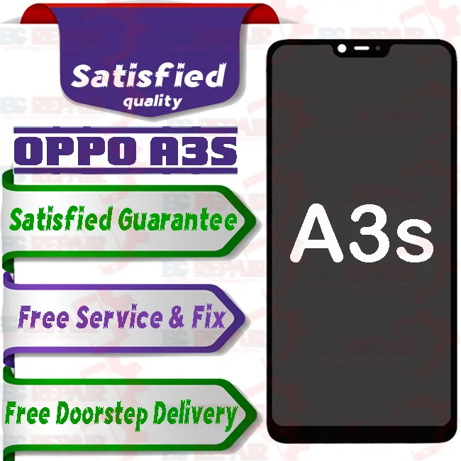 Oppo A3s Combo LCD with Touch Screen for A3s Black - Smart Glasses | Buy online on ZillyBuy