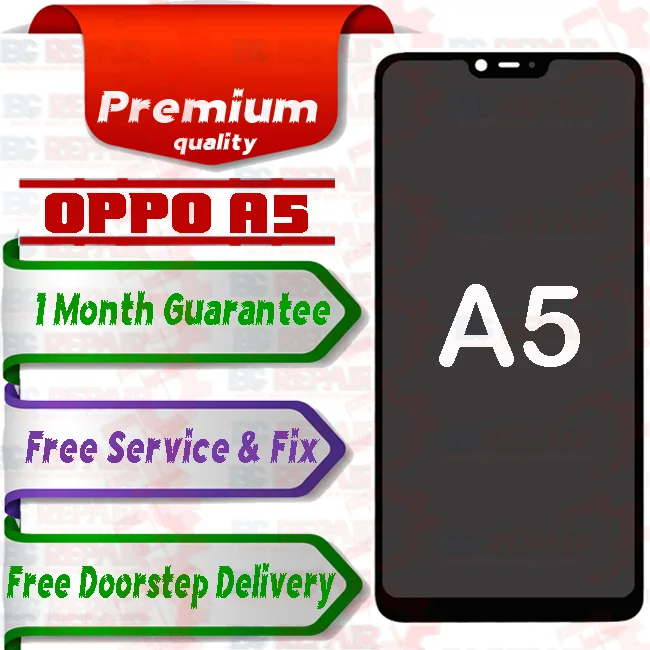Oppo A5 Combo LCD with Touch Screen for A5 Black (display glass combo folder) - Smart Glasses | Buy online on ZillyBuy