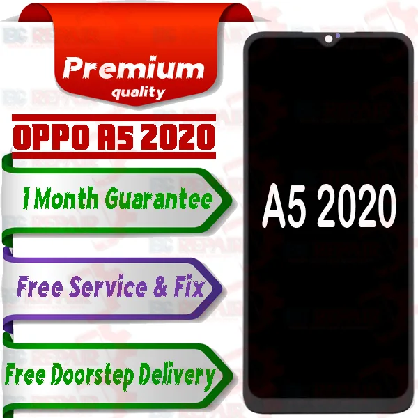 Oppo A5 2020 Combo LCD with Touch Screen for A5 2020 Black (display glass combo folder) - Smart Glasses | Buy online on ZillyBuy