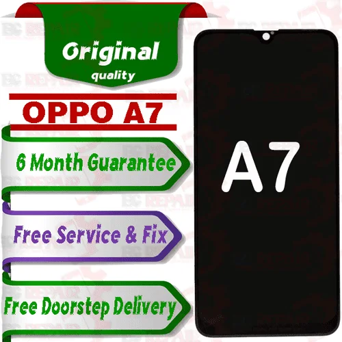 Oppo A7 Combo LCD with Touch Screen for A7 Black (display glass combo folder) - Smart Glasses | Buy online on ZillyBuy