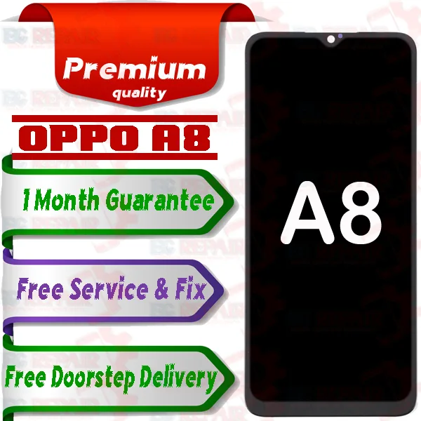 Oppo A8 Combo LCD with Touch Screen for A8 Black (display glass combo folder). - Smart Glasses | Buy online on ZillyBuy