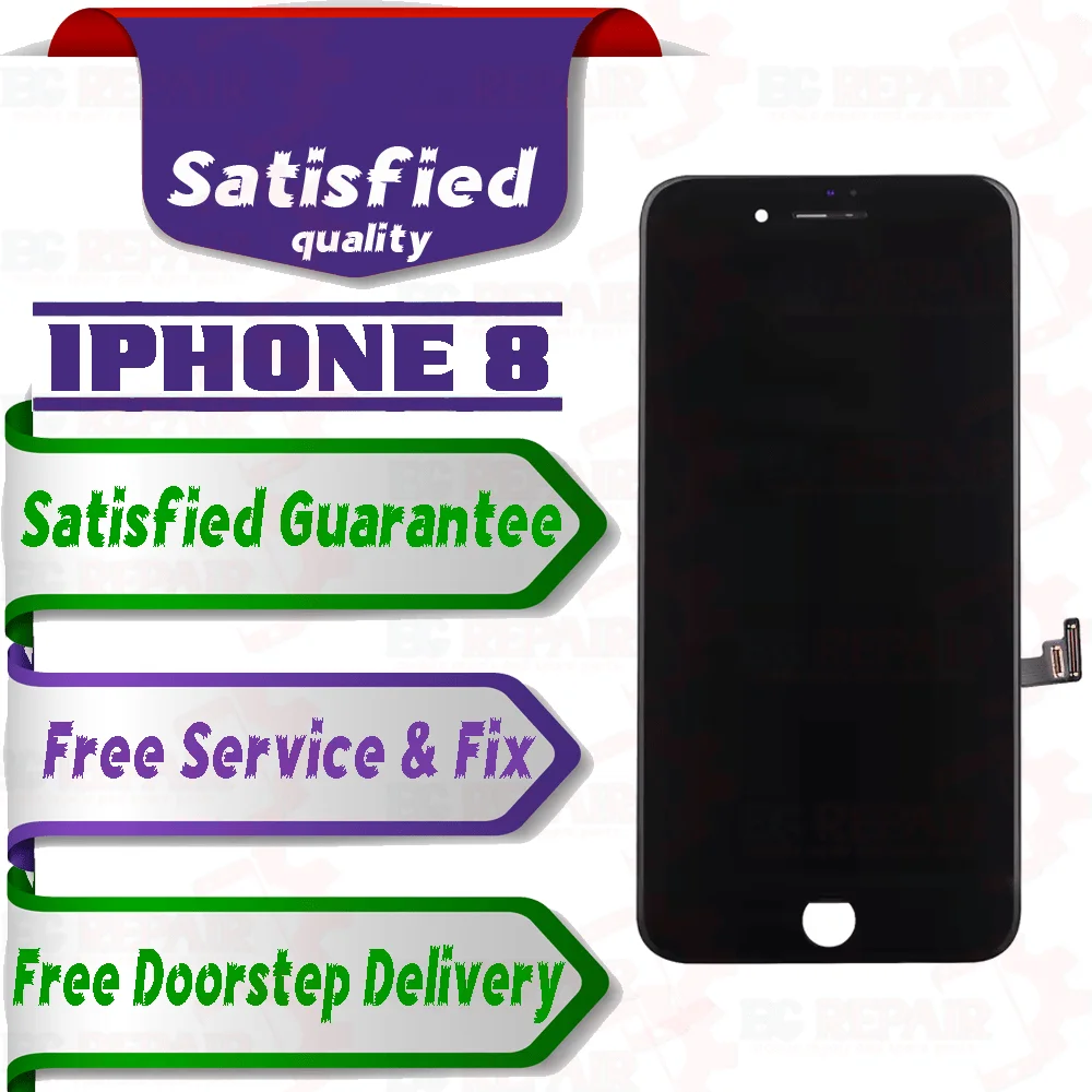 Apple iPhone 8  (display glass combo folder) Mobile Display LCD Screen With Touch - Smart Glasses | Buy online on ZillyBuy