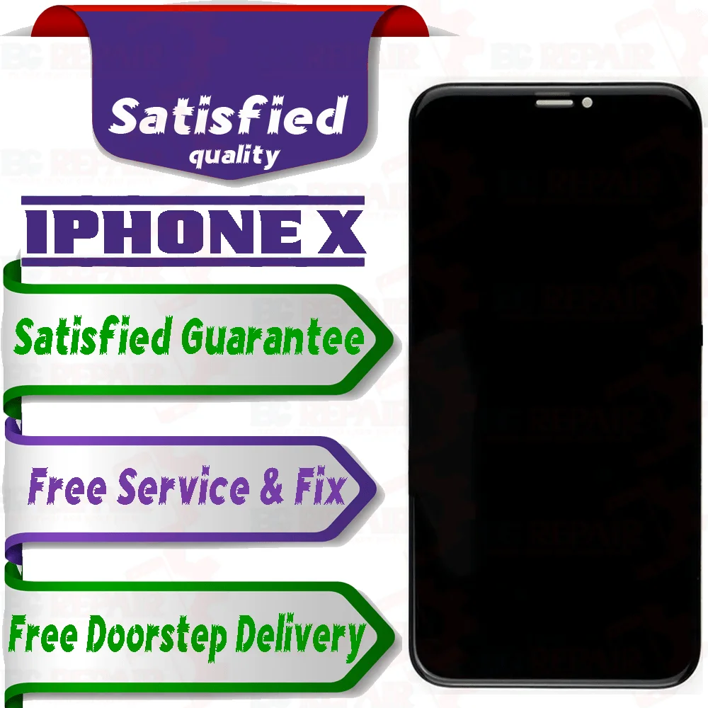 Apple iPhone X  (display glass combo folder) Mobile Display LCD Screen With Touch - Smart Glasses | Buy online on ZillyBuy