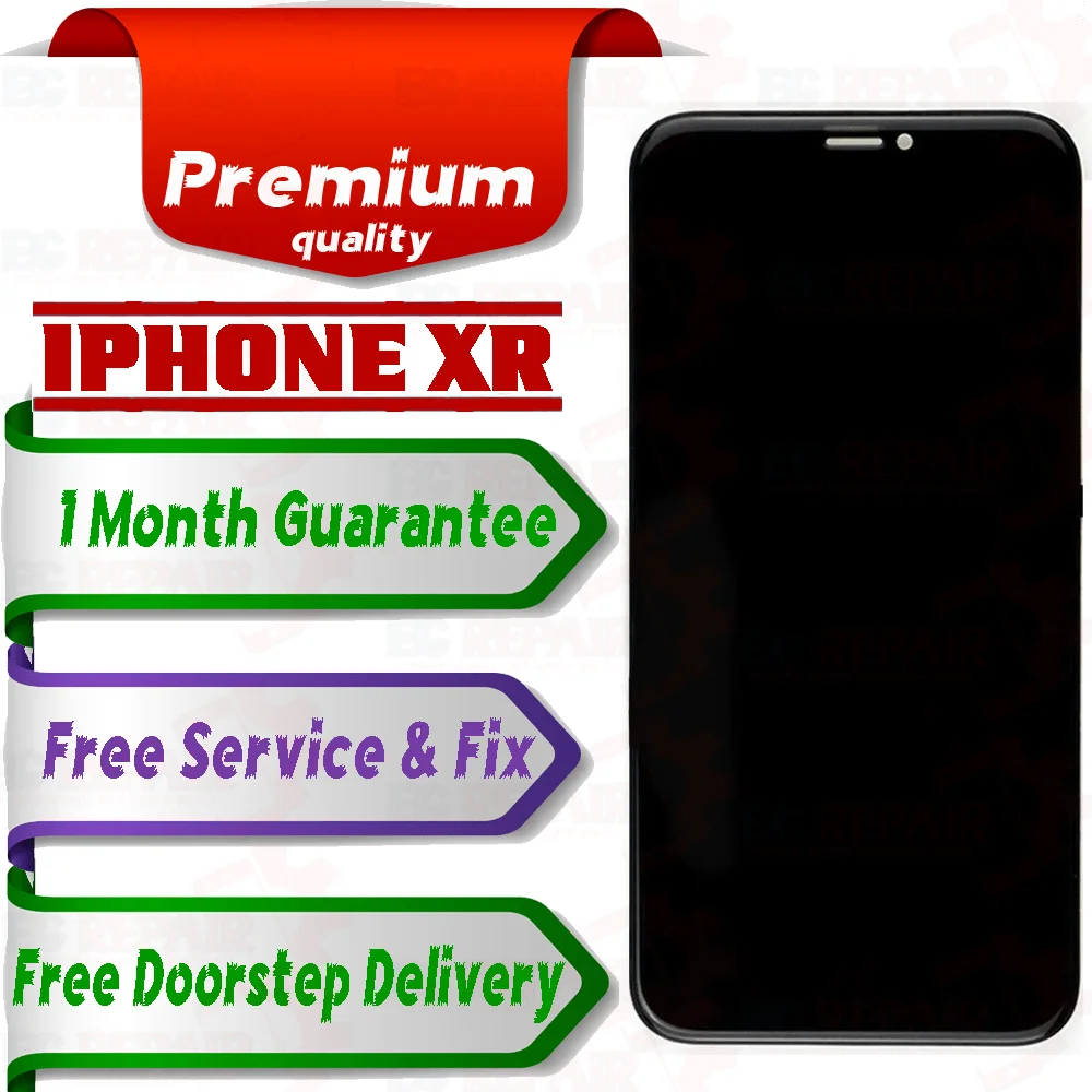 Apple iPhone Xr  (display glass combo folder) Mobile Display LCD Screen With Touch..
