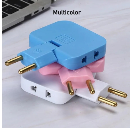 Wireless 3 in 1 Foldable Wall Plug Adapter / Socket / Converter (1 Pc) - Electricals | Buy online on ZillyBuy