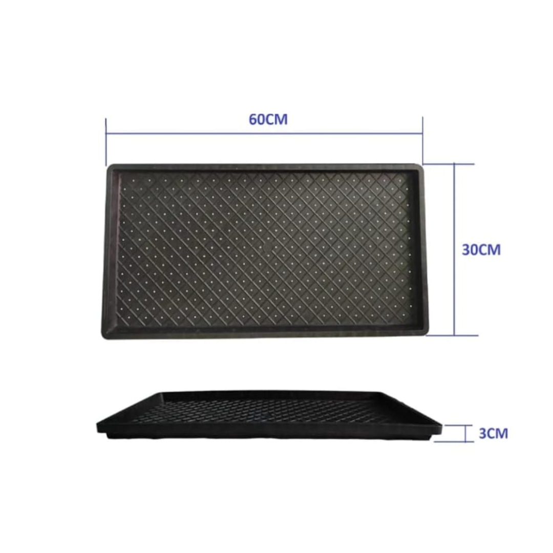 3-Tray Microgreens Growing Set (1 Top Tray, 1 Bottom Tray without Holes, 1 Middle Tray with Holes) - Hardware, Tools and Home Safety | Buy online on ZillyBuy
