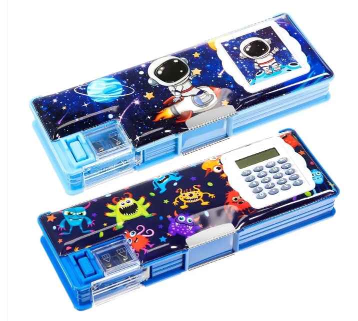 Aanshi Trader 1 3 Art Plastic Pencil Boxes  (Set of 1, Blue) - Stationery | Buy online on ZillyBuy
