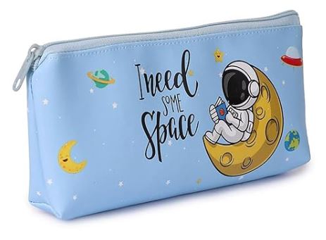 Neel Space Astronaut Pencil Case 1 Compartment Cute Aesthetic Pencil Case for School Kids Pencil Pouch for Kids School Pouch Organizer for Students Handheld Pen Bag Stationery Storage Pencil Pouch - Stationery | Buy online on ZillyBuy