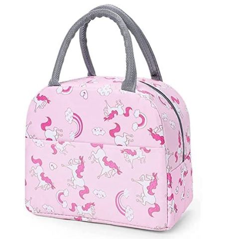 YKXIMS SK Trades Insulated Lunch Bags for Women Work Student Kids to School Waterproof Thermal Cooler Tote Bag Picnic Organizer Storage Tiffin Box Portable and Reusable (Cat Design- Pink) - Stationery | Buy online on ZillyBuy