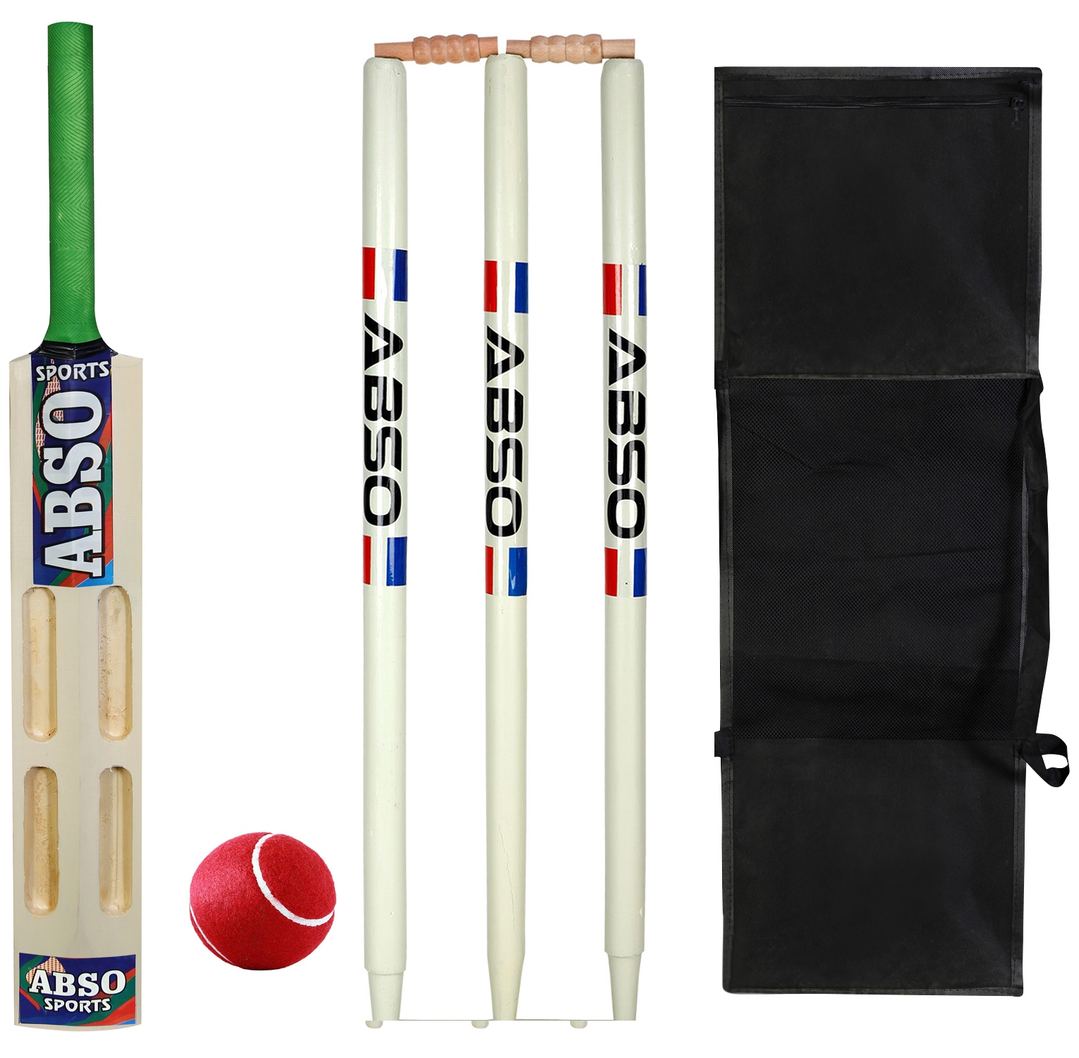 Abso Poplar Willow Tennis Cricket Kit with 4 Scoop Bat Size 6 No Age group 11-13 year Cricket Kit - Toys and Games | Buy online on ZillyBuy