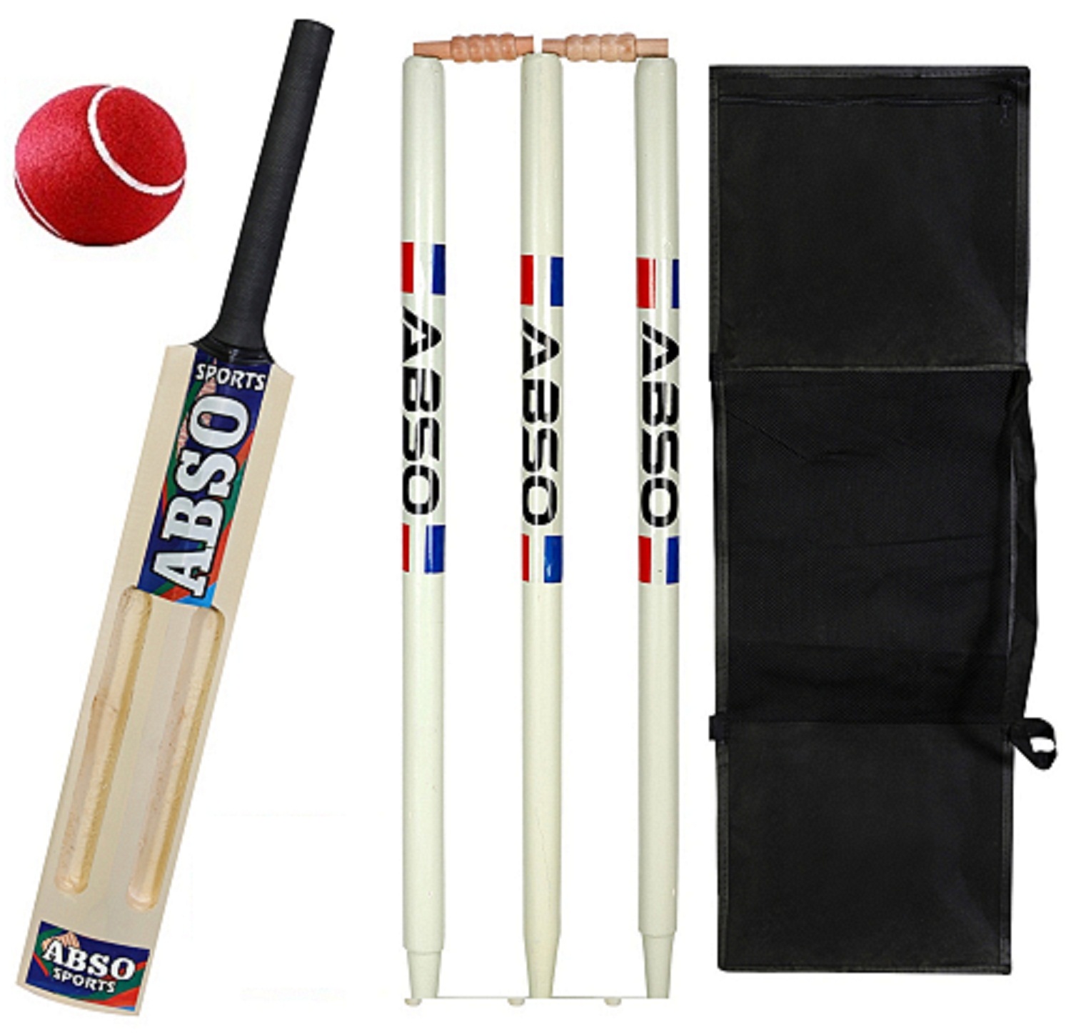 Abso Poplar Willow Tennis Cricket Kit with 2 Scoop Bat Size 5 No Age group 10-12 year Cricket Kit - Toys and Games | Buy online on ZillyBuy