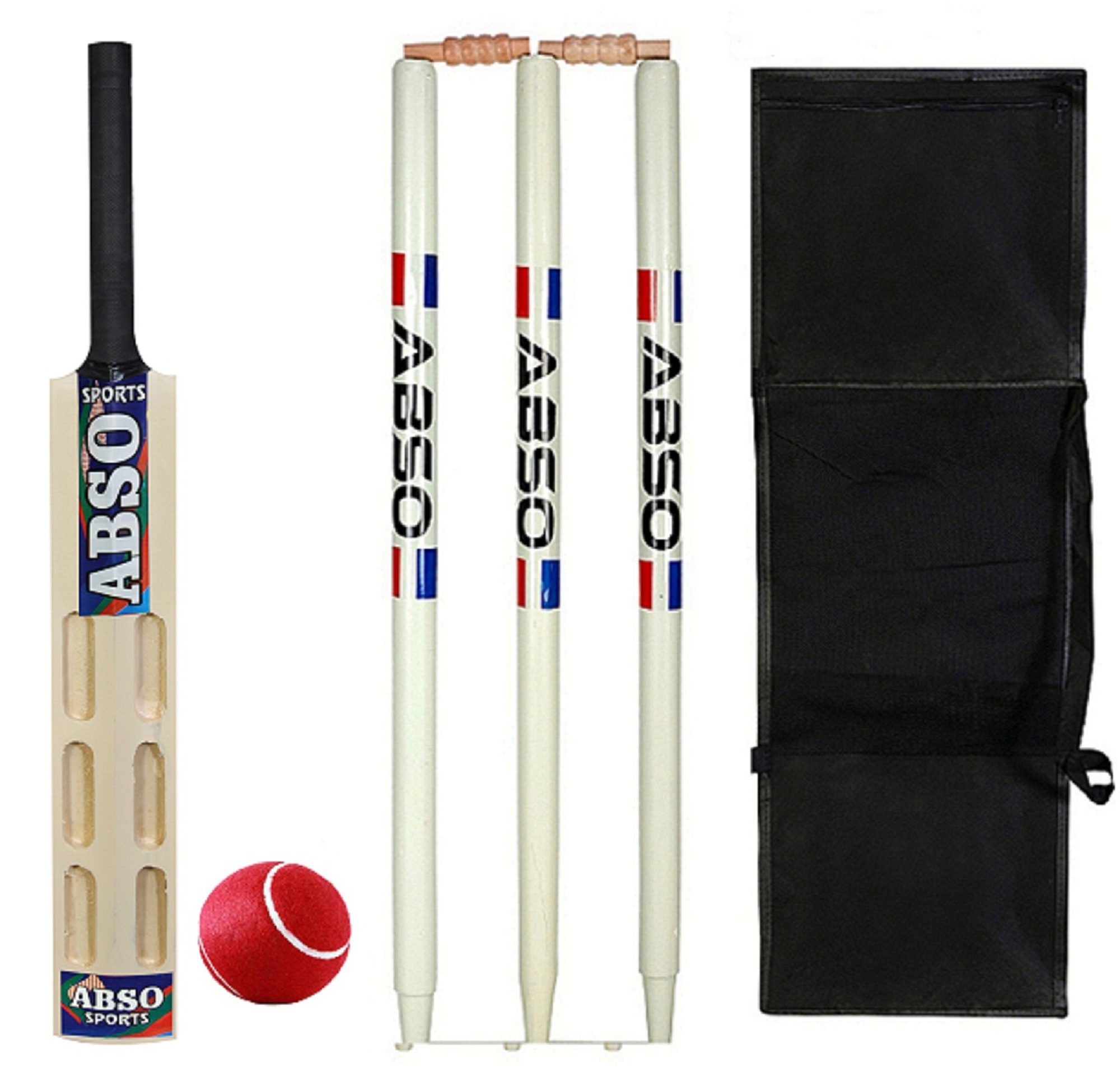 Abso Stylish TENNIS CRICKET Kit with Wicket Base 6 SCOOP Bat - Size 2 (Ages 5-7) Cricket Kit - Toys and Games | Buy online on ZillyBuy