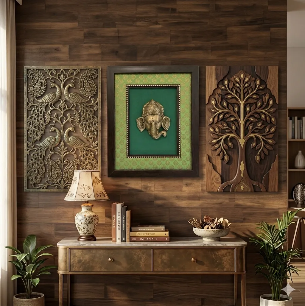 Ganesha Photo Frame gold