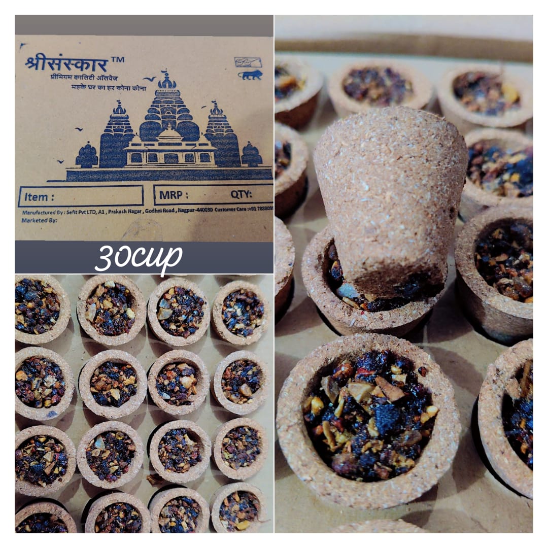 Shree Sanskar Sambrani Dhoop Cop - Pooja Needs | Buy online on ZillyBuy