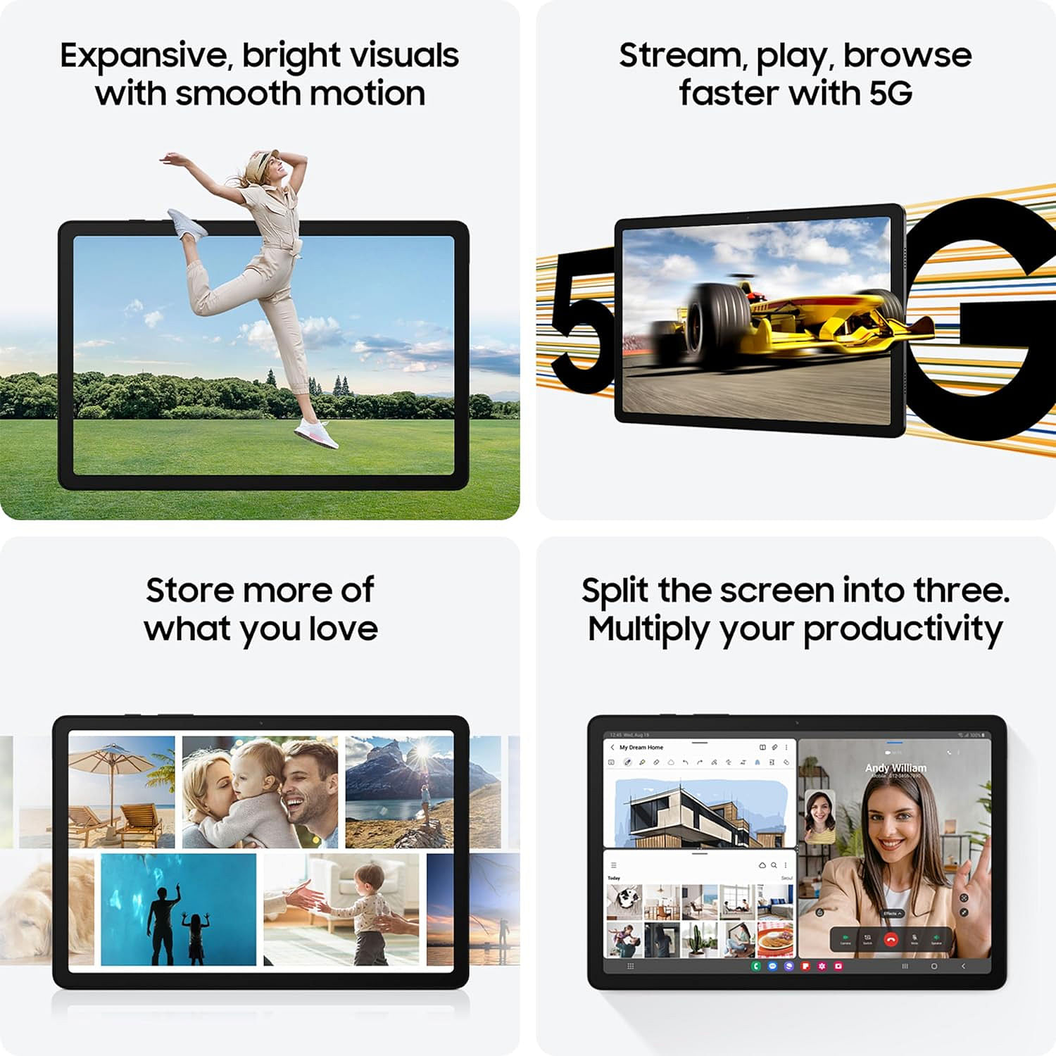 Samsung Galaxy Tablet A9+ 5G 8GB 128GB Silver - Mobile Phone | Buy online on ZillyBuy
