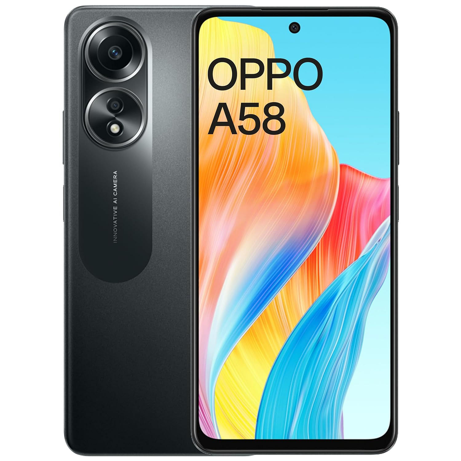 Oppo A58 4G 6GB 128GB Black - Mobile Phone | Buy online on ZillyBuy