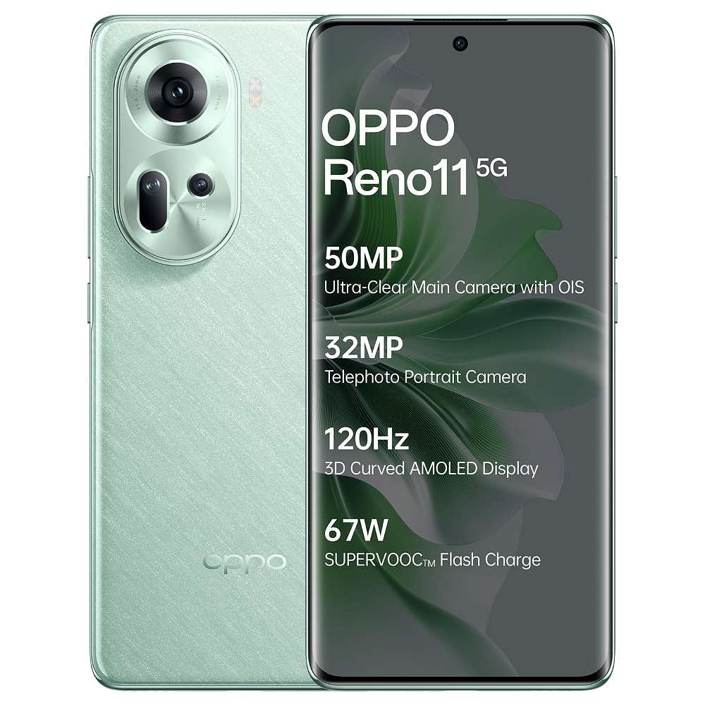 Oppo Reno 11 5G 8GB 256GB Wave Green - Mobile Phone | Buy online on ZillyBuy