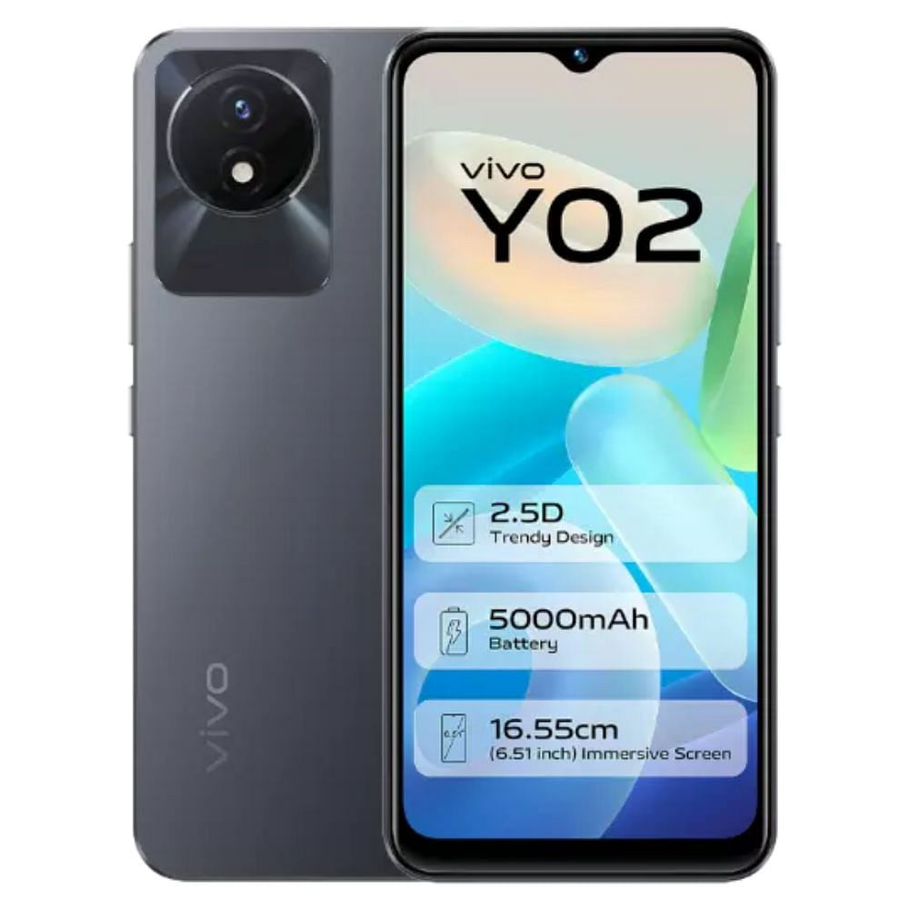 Vivo Y02 Cosmic Grey 2GB 32GB - Mobile Phone | Buy online on ZillyBuy