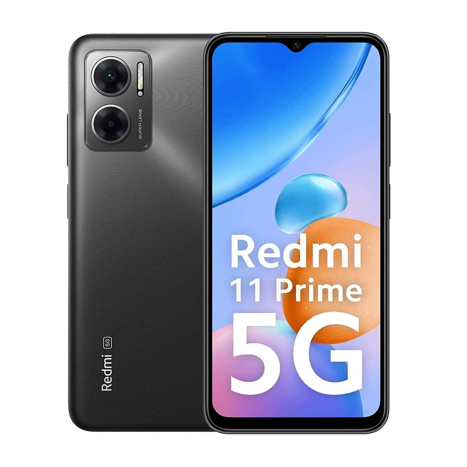 Redmi 11 Prime 5G 4GB 64GB Thunder Black - Mobile Phone | Buy online on ZillyBuy