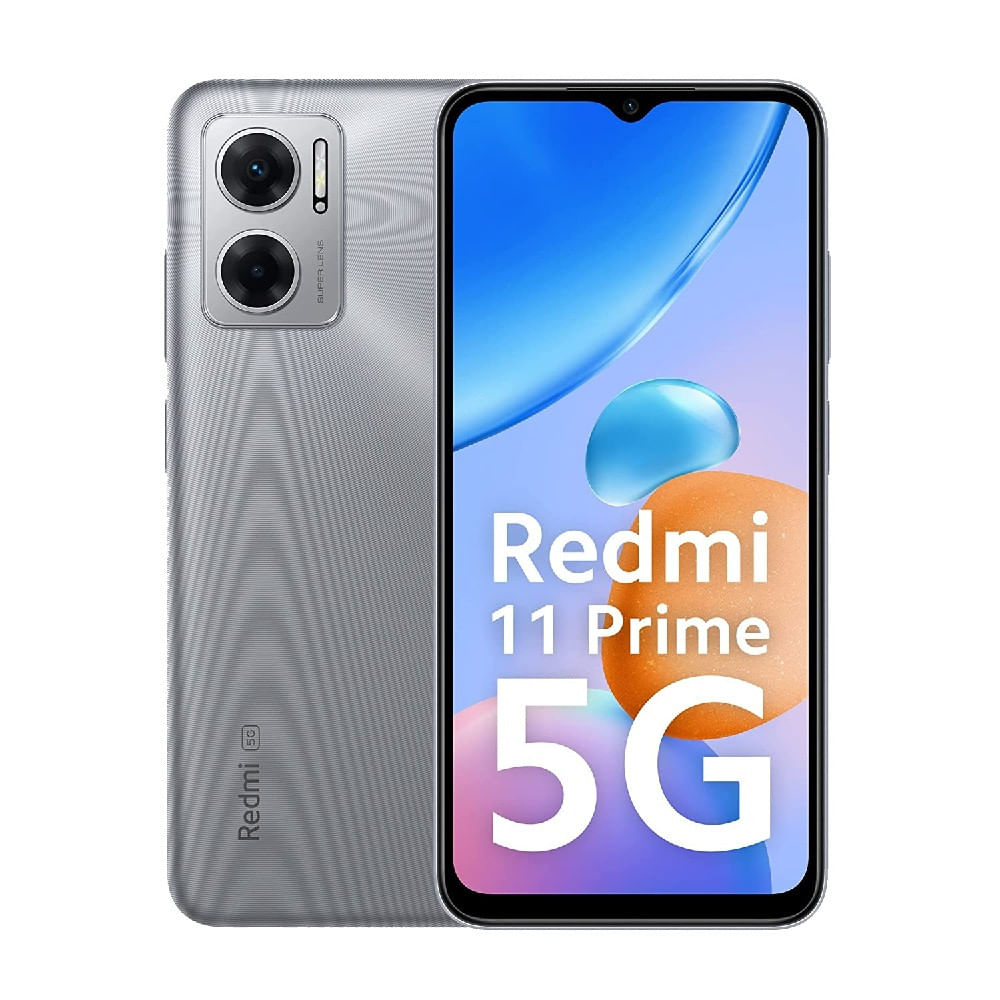Redmi 11 Prime 5G 6GB 128GB Chrome Silver - Mobile Phone | Buy online on ZillyBuy