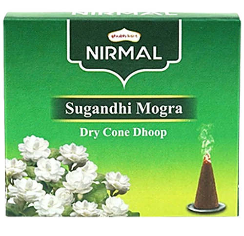 Shubhkart Nirmal Sugandhi Mogra Dry Cone Dhoop 10 pieces - Pooja Needs | Buy online on ZillyBuy
