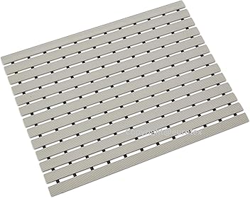 Eurotex Shower Mats for Bathroom Anti Slip/Shower Mat/Shower Mat Anti Slip Bathroom Floor Mat with Water Drain Holes/Thickness 9mm/Size (Grey, 61cm x 45cm) - Hardware, Tools and Home Safety | Buy online on ZillyBuy