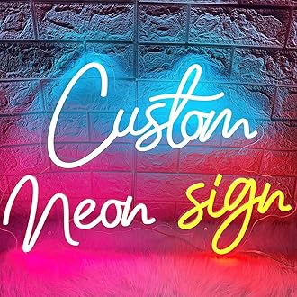 EUROTEX Custom Neon Signs - Personalized LED Neon Light for Bedroom, Birthday, Party, Wall Decor - Neon Name Sign Customizable for Kids, Boys, Girls Holiday Gifts - Hardware, Tools and Home Safety | Buy online on ZillyBuy