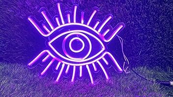 fabsouk Evil Eye Neon Signs LED Neon Signs Light LED Art Decorative Sign - Wall Decor/Table Decor, Home Decor for Party Kids Room Living Room House Bar Pub Hotel Beach (12in x10 in) - Hardware, Tools and Home Safety | Buy online on ZillyBuy