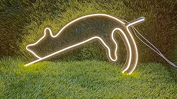 fabsouk Cat Neon Signs LED Neon Signs Light LED Art Decorative Sign - Wall Decor/Table Decor, Home Decor for Party Kids Room Living Room House Bar Pub Hotel Beach 20x6 in - Hardware, Tools and Home Safety | Buy online on ZillyBuy