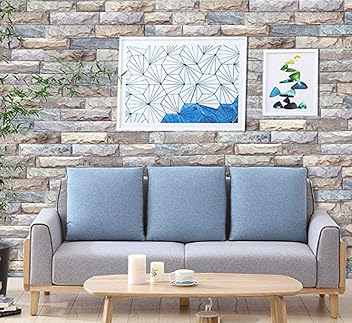 Eurotex Peel and Stick Wallpaper, Self Adhesive DIY Wall Sticker for Bedroom Hall Living Room Kitchen Home & Office, PVC Coated & Waterproof Surface Scratch Resistant 45 x 300cm - Hardware, Tools and Home Safety | Buy online on ZillyBuy