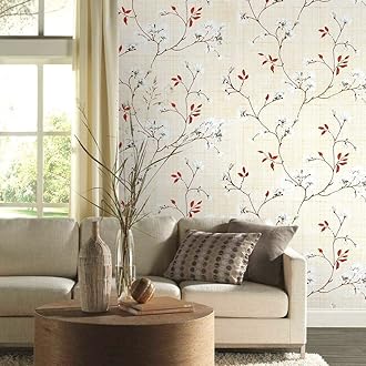 Self Adhesive Wallpaper for Wall Decor Waterproof Vinyl Stickers PVC Wall Papers (45 cm x 300 cm) (Beige Flower) - Hardware, Tools and Home Safety | Buy online on ZillyBuy