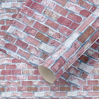 Eurotex Peel and Stick self Adhesive Luxury Wall Stickers DIY Wallpaper for Living Room, Bedroom, Office Easy to Stick PVC Waterproof Scratch Resistance for Home dcor 45 cm x 300 cm Brick - Hardware, Tools and Home Safety | Buy online on ZillyBuy