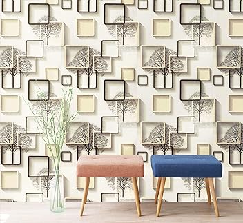 Eurotex Self-Adhesive Wallpaper Peel and Stick Decorative Abstract Design Wall Covering 45cm X 3Mtr (PVC, Roll 14.5 Sqft, Peach) - Hardware, Tools and Home Safety | Buy online on ZillyBuy