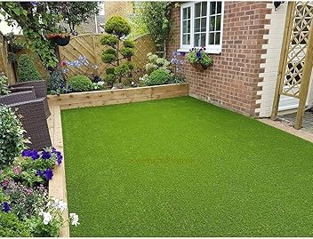 Eurotex 45MM Artificial Grass Carpet Mat for Balcony, Lawn, Door, Soft Comfortable (PE & PP, Natural Green, 6.5x6 Feet) - Hardware, Tools and Home Safety | Buy online on ZillyBuy