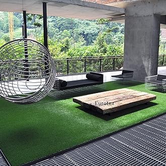 Eurotex 45MM Artificial Grass Carpet Mat for Balcony, Lawn, Door, Soft Comfortable (PE & PP, Natural Green, 6.5x2.5 Feet) - Hardware, Tools and Home Safety | Buy online on ZillyBuy