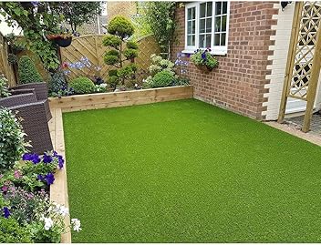 Eurotex 45MM Artificial Grass Carpet Mat for Balcony, Lawn, Door, Soft Comfortable (PE & PP, Natural Green, 6.5x4 Feet) - Hardware, Tools and Home Safety | Buy online on ZillyBuy