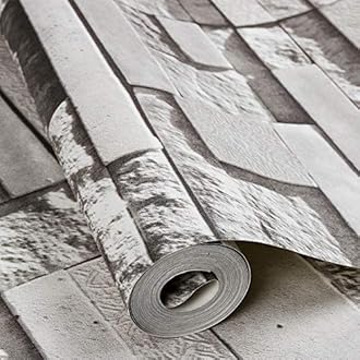 Eurotex PVC Wall Wallpaper / 3D Stone Design Wallpaper for Covering for Living Room, Bed Room Walls (0.53x10Mtr / 57503) - Hardware, Tools and Home Safety | Buy online on ZillyBuy